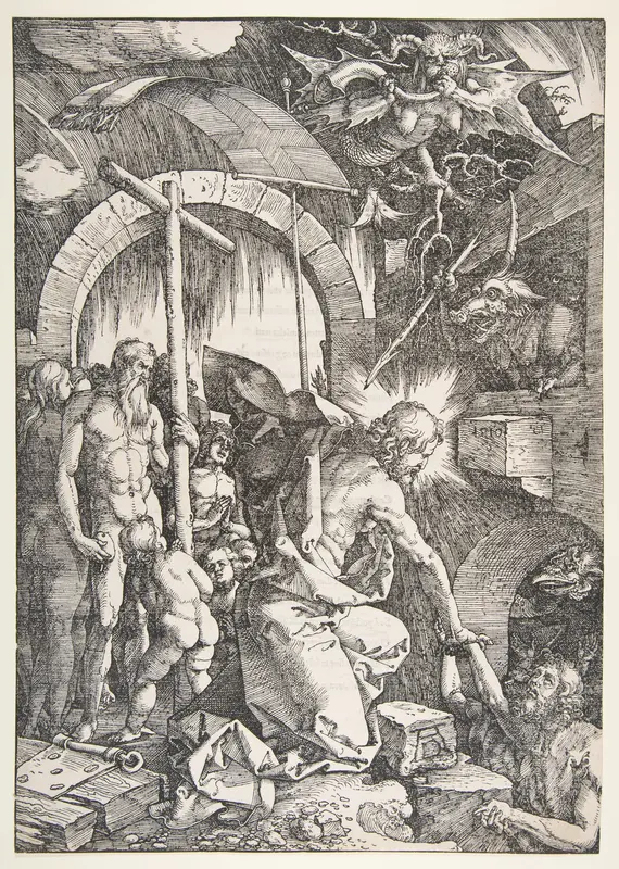Christ in Limbo, from "The Large Passion", edition 1511 Wall Art by Albrecht Dürer - High-Resolution Digital Print
