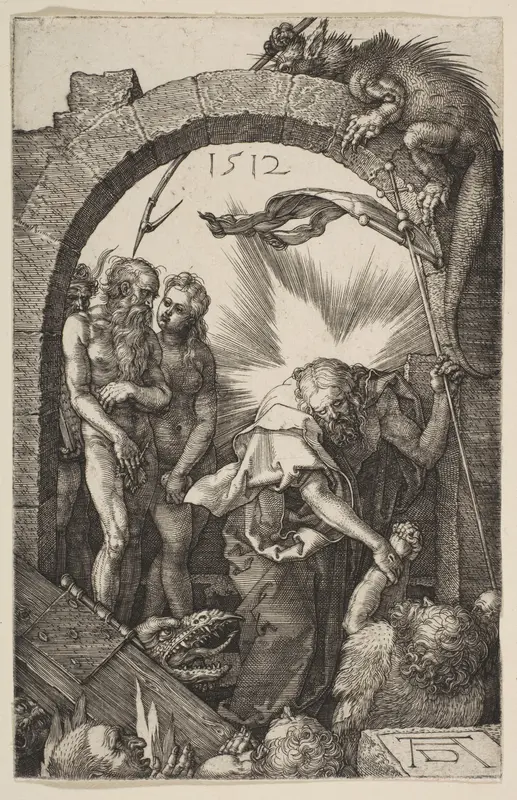 Christ in Limbo, from "The Passion" Wall Art by Albrecht Dürer - High-Resolution Digital Print