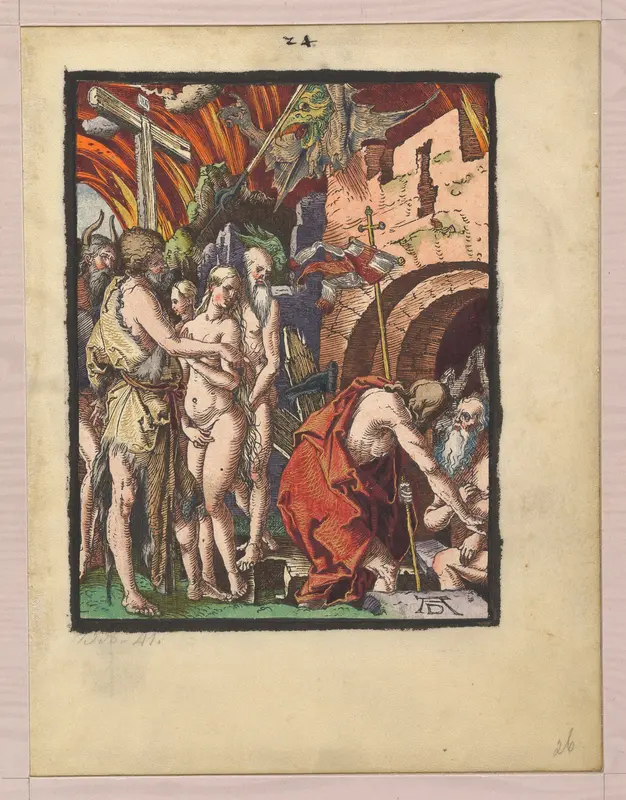 Christ in Limbo, from "The Small Woodcut Passion" Wall Art by Albrecht Dürer - High-Resolution Digital Print