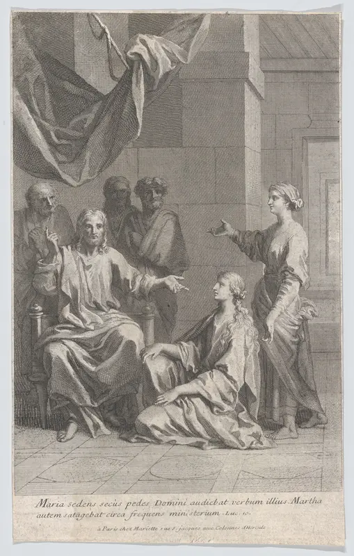 Christ in the House of Martha and Mary Wall Art by Anonymous, French, 18th century - High-Resolution Digital Print