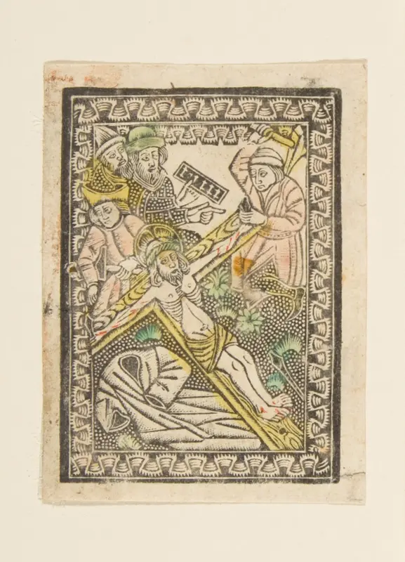 Christ Nailed to the Cross Wall Art by Anonymous, German, 15th century - High-Resolution Digital Print