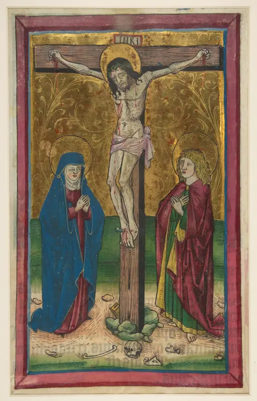 Christ on the Cross Wall Art by Anonymous, German, Franconia, 15th century - High-Resolution Digital Print