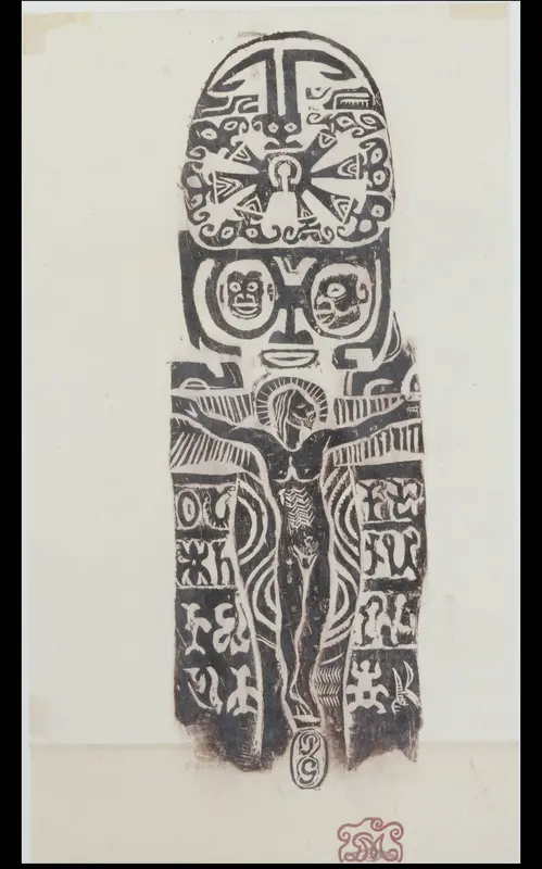 Christ on the Cross Wall Art by Paul Gauguin - High-Resolution Digital Print