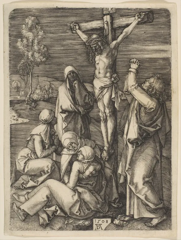 Christ on the Cross Wall Art by Albrecht Dürer - High-Resolution Digital Print