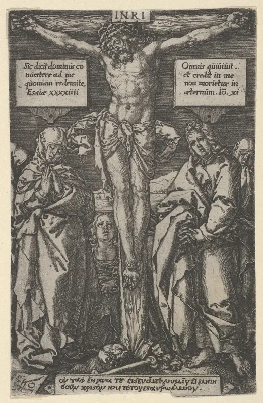 Christ on the Cross Wall Art by Heinrich Aldegrever - High-Resolution Digital Print