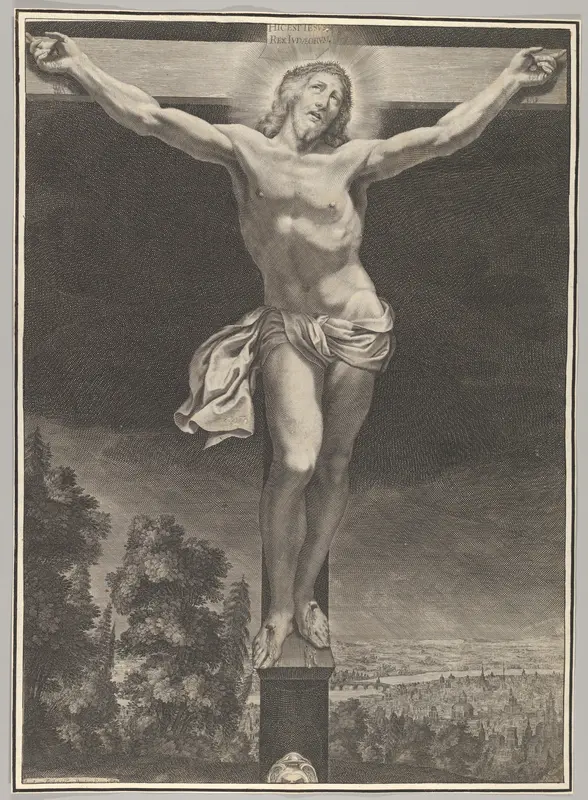 Christ on the Cross Wall Art by Grégoire Huret - High-Resolution Digital Print