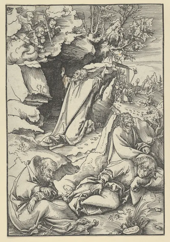 Christ on the Mount of Olives, from "The Passion" Wall Art by Lucas Cranach the Elder - High-Resolution Digital Print
