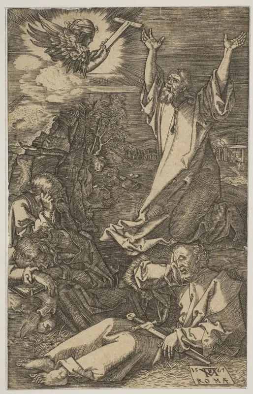Christ on the Mount of Olives, from The Passion (copy) Wall Art by Mario Cartaro - High-Resolution Digital Print