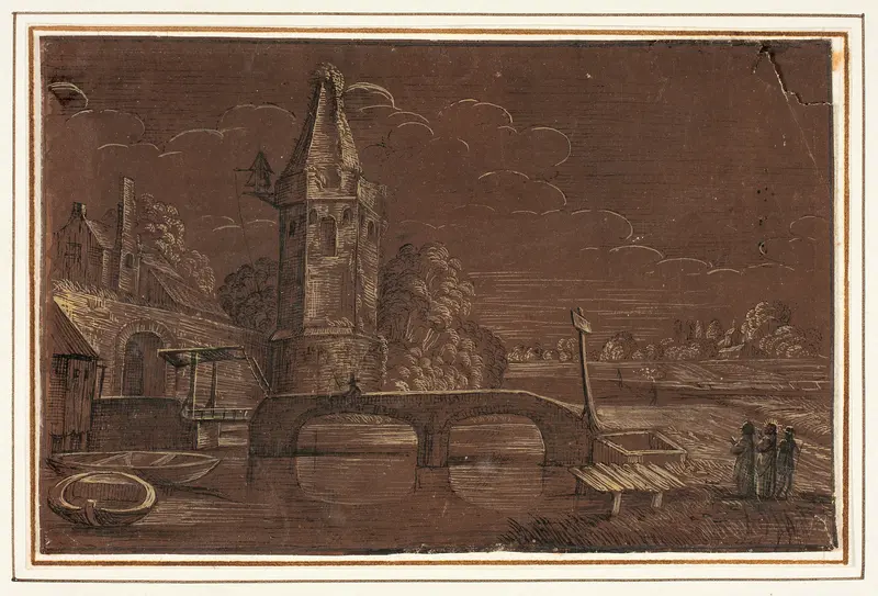 Christ on the Road to Emmaus Wall Art by Style of Jan van de Velde, I - High-Resolution Digital Print