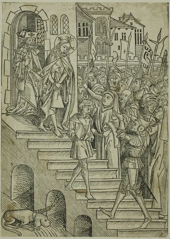 Christ Presented to the People, page 73 from the Treasury (Schatzbehalter) Wall Art by Michel Wolgemut - High-Resolution Digital Print