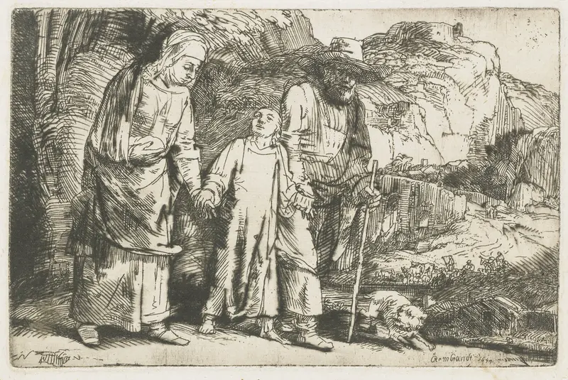 Christ returning from the temple with his parents Wall Art by Unknown - High-Resolution Digital Print
