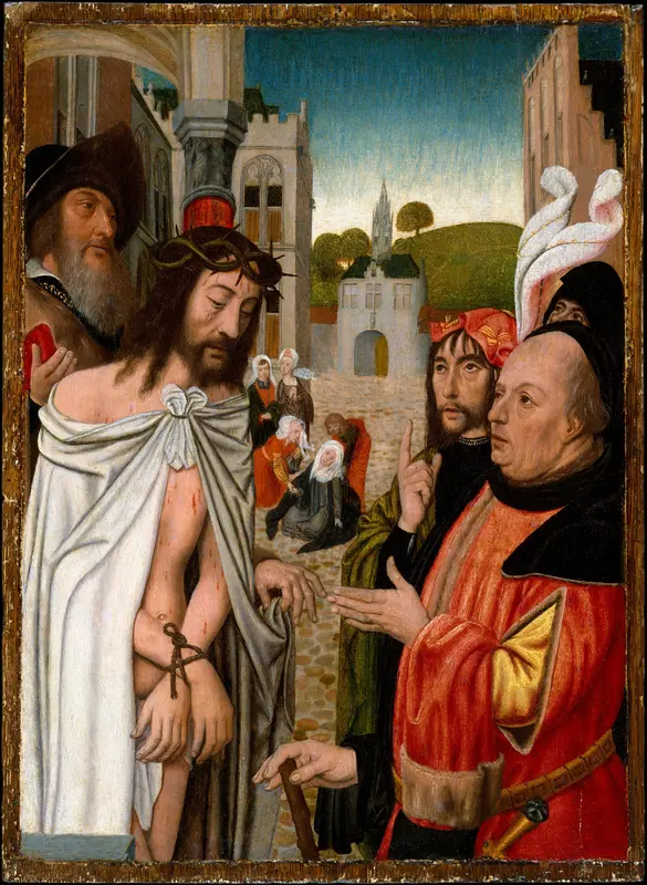 Christ Shown to the People Wall Art by Jan Mostaert - High-Resolution Digital Print