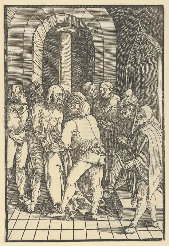 Christ Stripped, from Speculum passionis domini nostri Ihesu Christi Wall Art by Hans Schäufelein - High-Resolution Digital Print