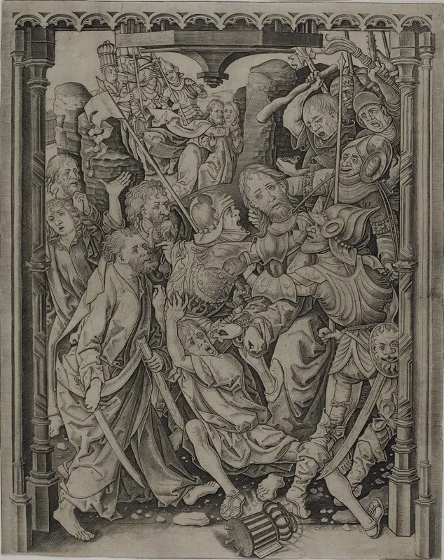 Christ Taken Captive Wall Art by Master I.A.M. of Zwolle - High-Resolution Digital Print