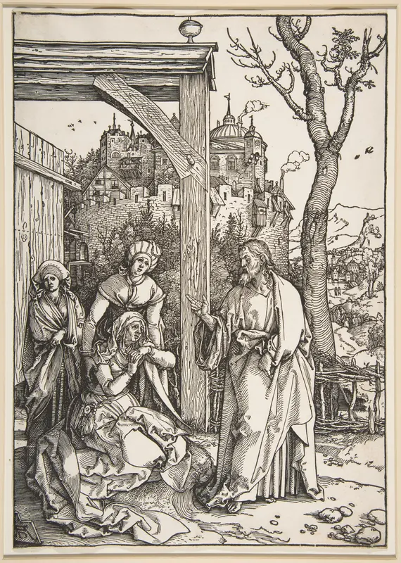 Christ Taking Leave of His Mother, from "The Life of the Virgin" Wall Art by Albrecht Dürer - High-Resolution Digital Print