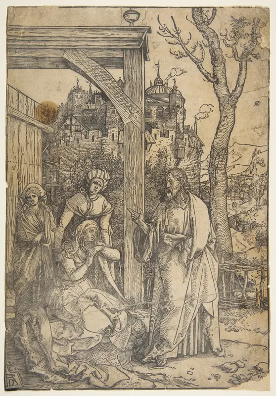Christ Taking Leave of His Mother, from "The Life of the Virgin" (copy) Wall Art by Albrecht Dürer - High-Resolution Digital Print