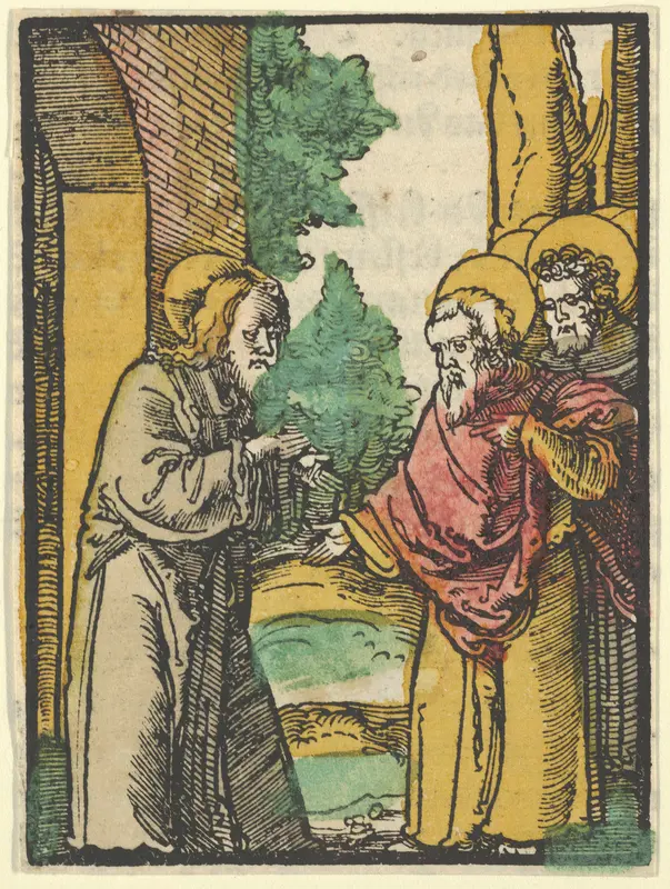 Christ Talking to the Disciples, 3, from Das Plenarium Wall Art by Hans Schäufelein - High-Resolution Digital Print