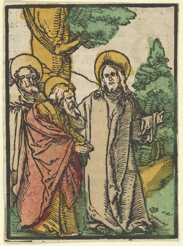 Christ Talking to the Disciples, 5, from Das Plenarium Wall Art by Hans Schäufelein - High-Resolution Digital Print