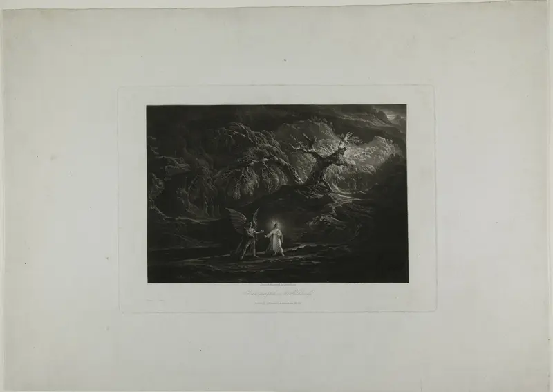 Christ Tempted in the Wilderness Wall Art by John Martin - High-Resolution Digital Print