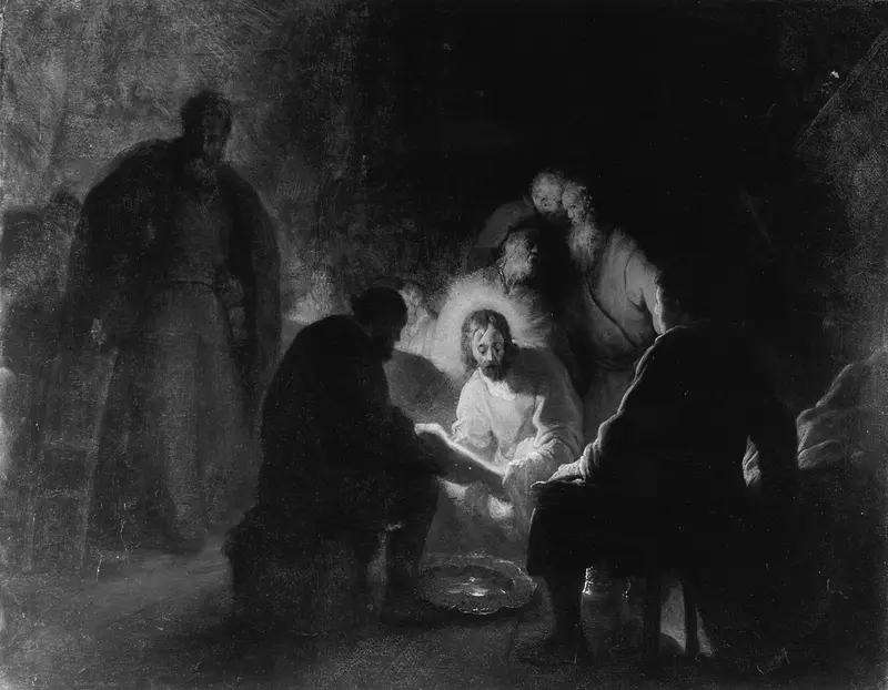 Christ Washing the Disciples' Feet Wall Art by Jan Lievens - High-Resolution Digital Print