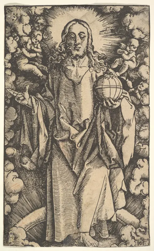 Christ with a Globe Wall Art by Hans Baldung (called Hans Baldung Grien) - High-Resolution Digital Print