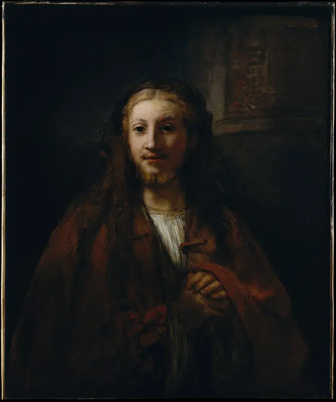 Christ with a Staff Wall Art by Rembrandt - High-Resolution Digital Print