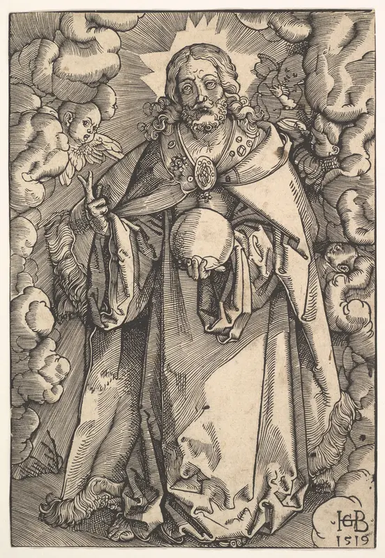Christ with the Orb of the World in His Left Hand Wall Art by Hans Baldung (called Hans Baldung Grien) - High-Resolution Digital Print