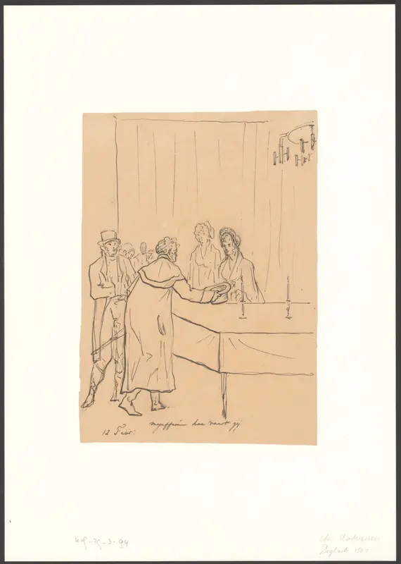 Christiaan Andriessen begroet twee dames Wall Art by Christiaan Andriessen - High-Resolution Digital Print