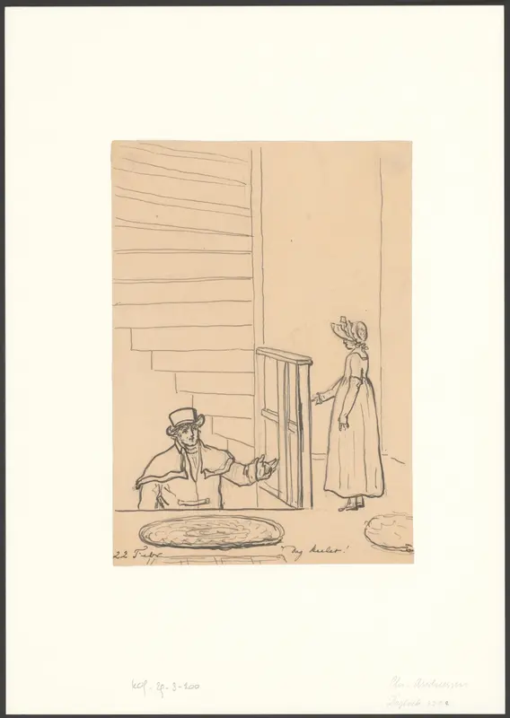 Christiaan Andriessen wordt begroet door Cornelia Aletta van Hulst Wall Art by Christiaan Andriessen - High-Resolution Digital Print