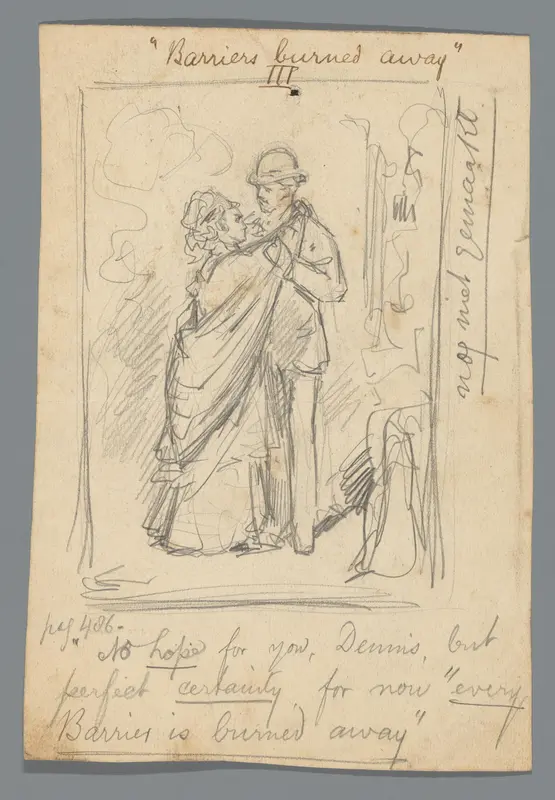 Christine en Dennis spreken hun liefde voor elkaar uit Wall Art by Joseph Ludovic Scheidel - High-Resolution Digital Print