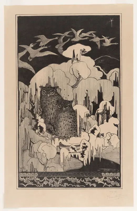 Christmas Eve (Kerstnacht) Wall Art by Theodorus van Hoytema - High-Resolution Digital Print