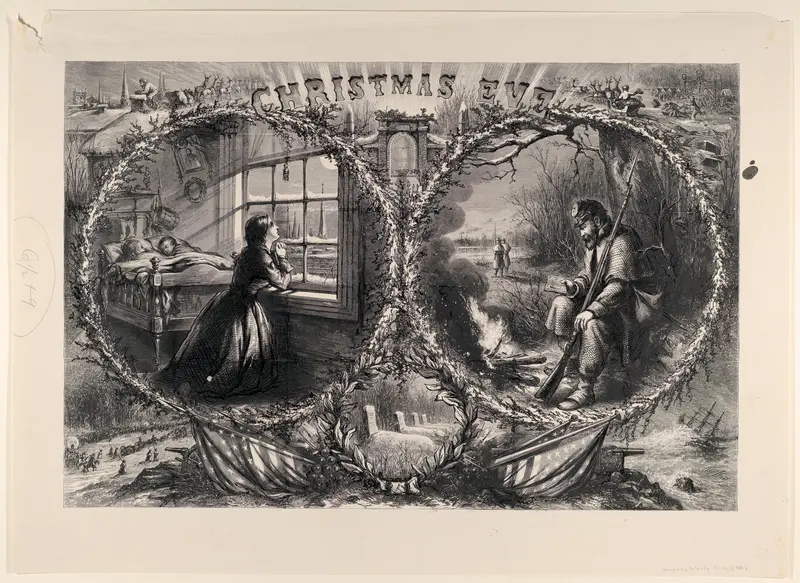Christmas Eve (published "Harper's Weekly," January 3, 1863) Wall Art by Thomas Nast - High-Resolution Digital Print