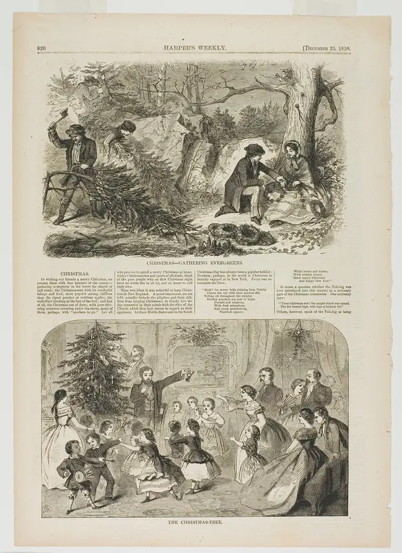 Christmas—Gathering Evergreens and The Christmas-Tree