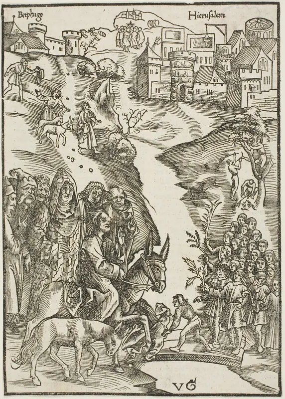 Christ's Entry into Jerusalem, from Passio domini nostri Jesu Christi Wall Art by Urs Graf, the Elder - High-Resolution Digital Print