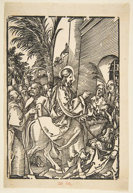 Christ's Entry into Jerusalem, from The Small Passion (copy) Wall Art by Albrecht Dürer - High-Resolution Digital Print