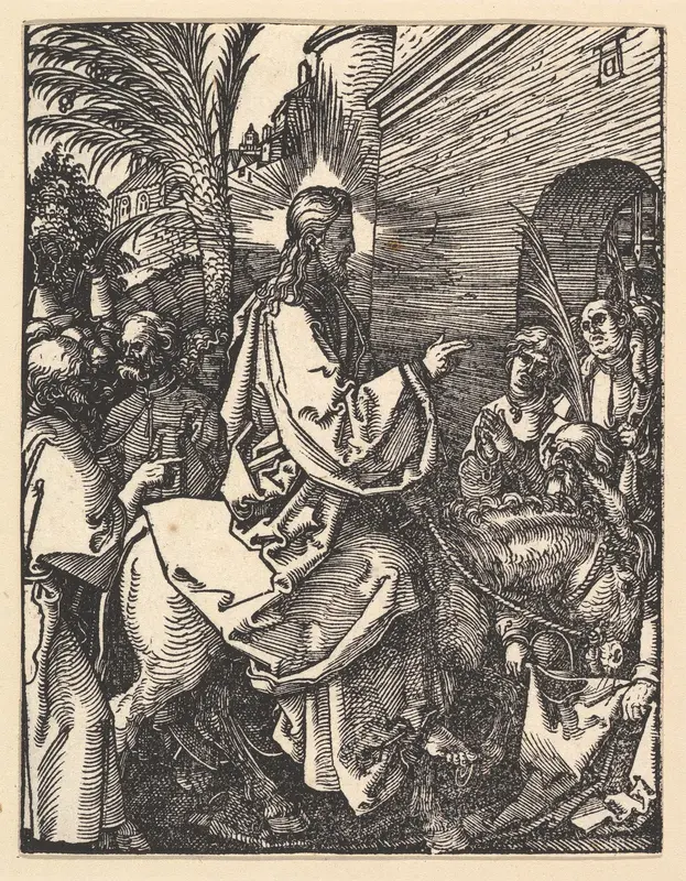 Christ's Entry into Jerusalem, from "The Small Passion" Wall Art by Albrecht Dürer - High-Resolution Digital Print