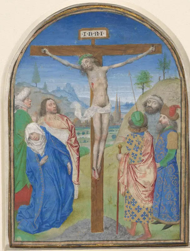 Christus aan het kruis Wall Art by Simon Marmion - High-Resolution Digital Print