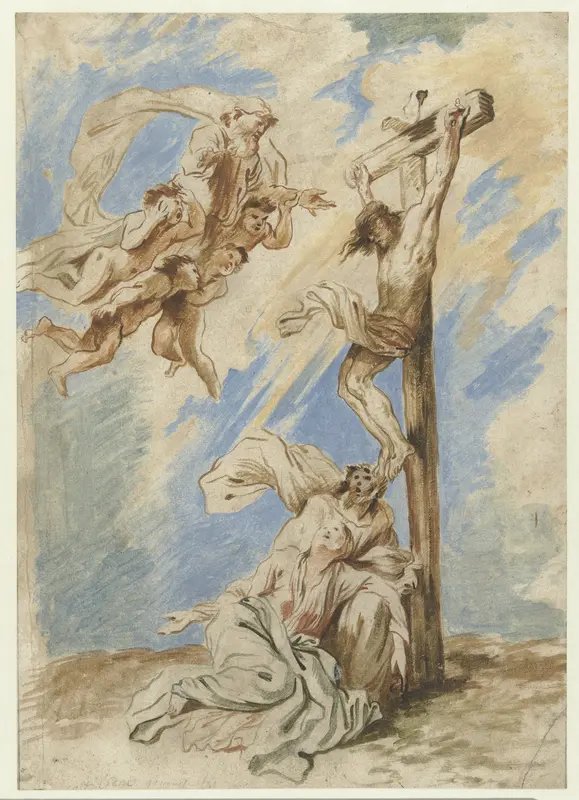 Christus aan het kruis Wall Art by Giovanni Benedetto Castiglione - High-Resolution Digital Print