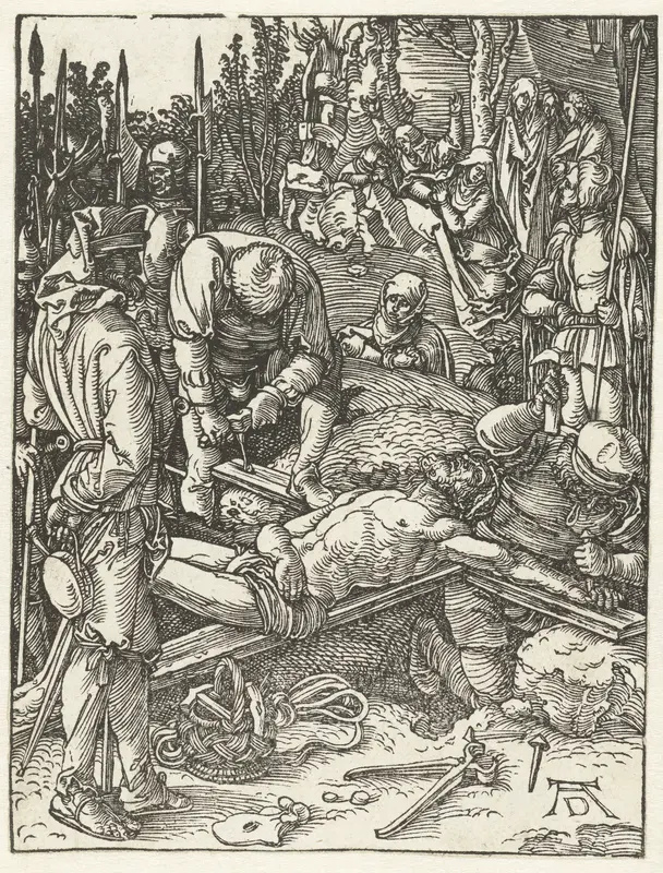 Christus aan het kruis genageld Wall Art by Unknown - High-Resolution Digital Print
