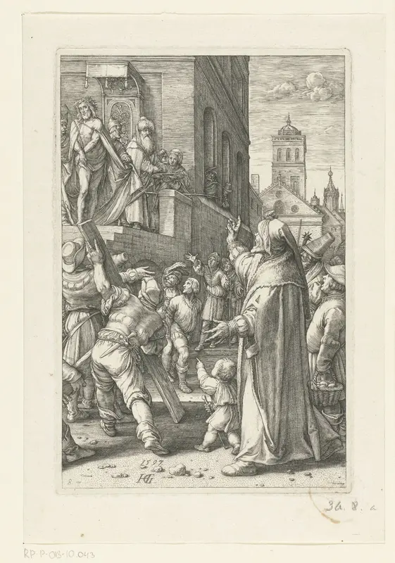 Christus aan het volk getoond (Ecce homo) Wall Art by Lucas van Leyden - High-Resolution Digital Print