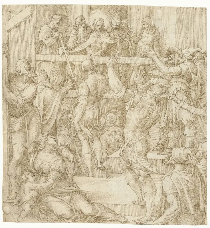 Christus aan het volk getoond Wall Art by Michiel Coxie (I) - High-Resolution Digital Print