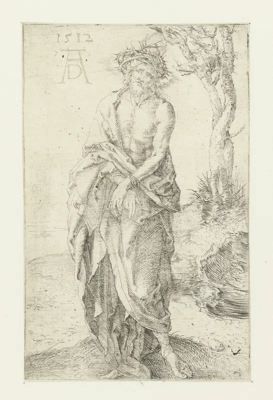 Christus als Man van Smarten, met gebonden handen Wall Art by Unknown - High-Resolution Digital Print