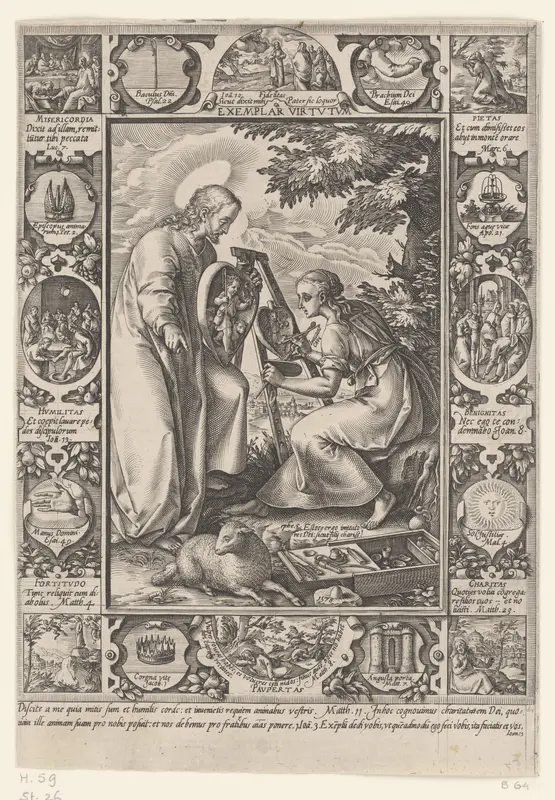 Christus als voorbeeld van deugdzaamheid Wall Art by Hendrick Goltzius - High-Resolution Digital Print