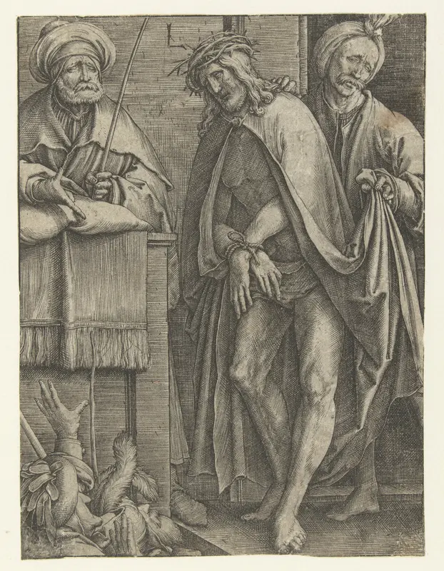 Christus door Pilatus aan het volk getoond (Ecce Homo) Wall Art by Unknown - High-Resolution Digital Print