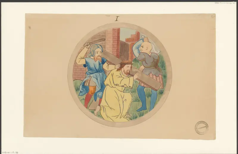 Christus draagt zijn kruis Wall Art by anonymous - High-Resolution Digital Print