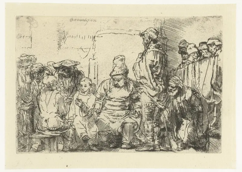 Christus en de schriftgeleerden Wall Art by Unknown - High-Resolution Digital Print