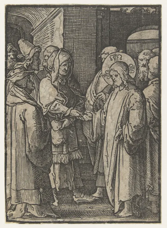 Christus en de strikvraag van de farizeeën Wall Art by Unknown - High-Resolution Digital Print