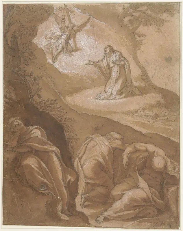 Christus in Gethsemane Wall Art by Cristoforo Pomarancio - High-Resolution Digital Print