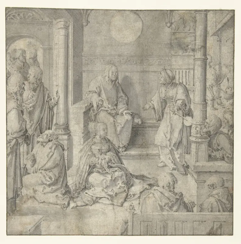 Christus in het huis van Marta en Maria Wall Art by Unknown - High-Resolution Digital Print