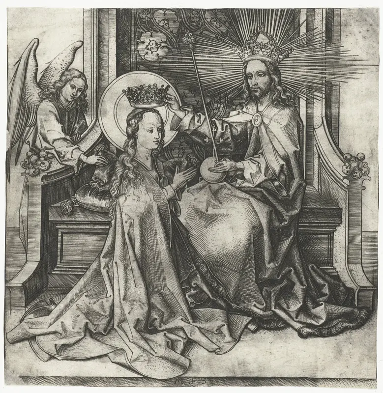 Christus kroont Maria Wall Art by Unknown - High-Resolution Digital Print